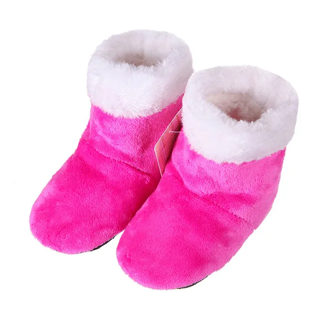 Jufoyu/Новинка года; домашние тапочки; фланелевая обувь; плюшевые домашние тапочки; деревянные тапочки для малышей; конфеты обувь - Цвет: Розовый