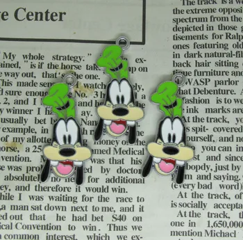 

Free shipping 30 Pcs Cartoon goofy Metal Charms Jewelry Making Pendants Earrings W3