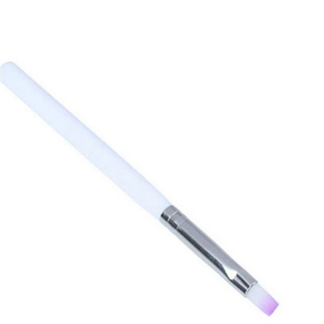 

Top Sale 1pc Nail Art Brush Builder UV Gel Pen Purple Hair White Handle Drawing Panting Board Pen Manicure Tool
