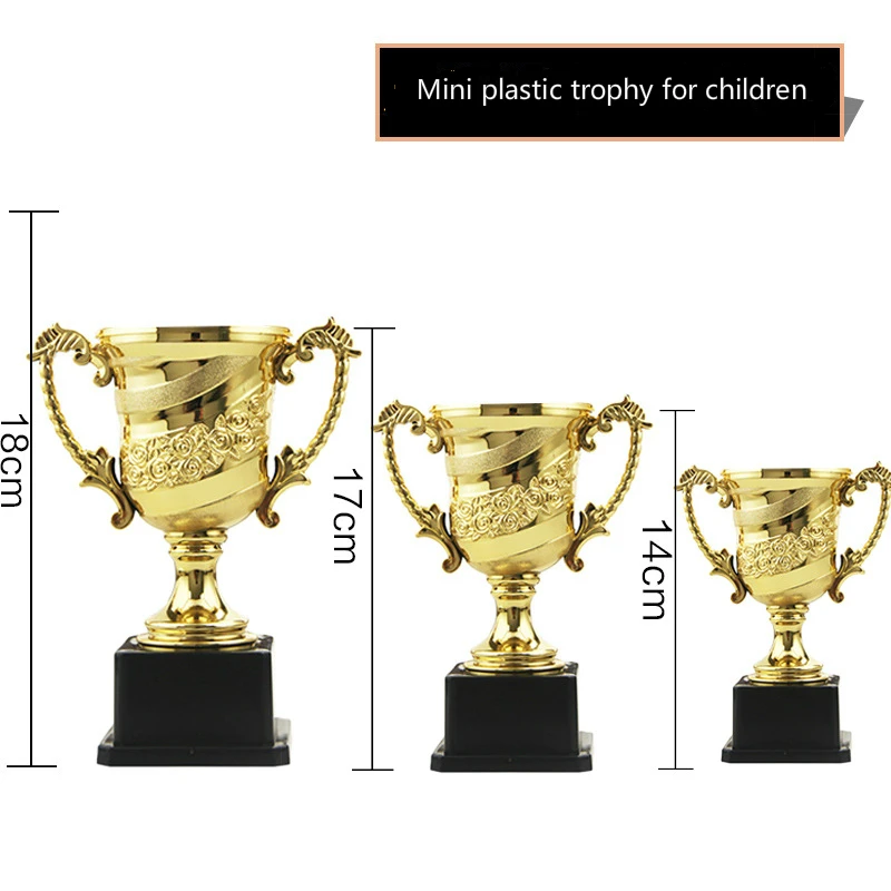 

Hot Sale Originality Plastic Trophy Children Mini-Small Trophies Match Souvenirs Customize Kids Sports Prize And Trophy Winners