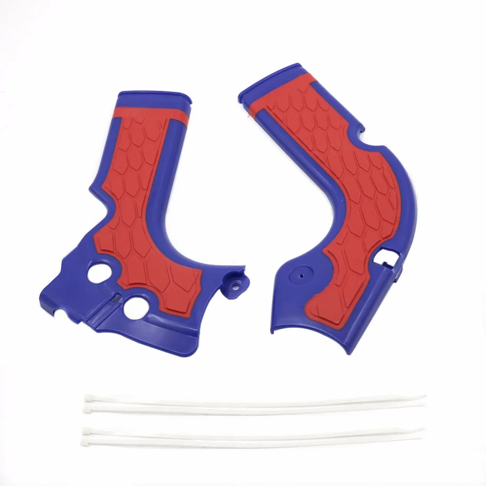 MotoParty 3 Colors For Honda CRF250R 2014-2016 CRF450R 2013-2016 CRF 250R 450R X-Grip XGrip X Grip Frame Guard Cover Blue and Red