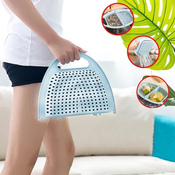 

Folding Drain Basket Kitchen Accessories Retractable Fruit Vegetable Container Washing Storage Basket Kitchen Storage Gadget