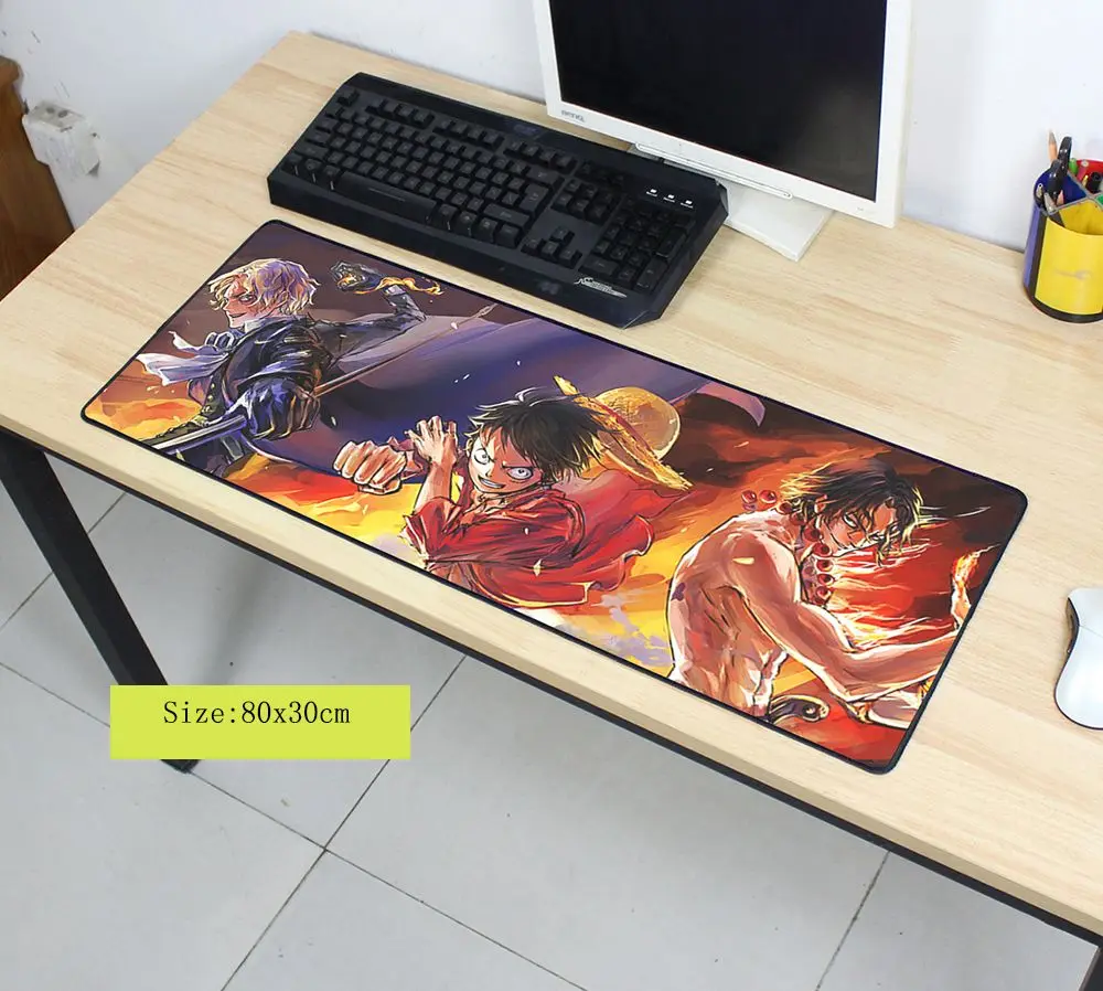 One Piece mouse pad 800x300x2mm pad to mouse notbook mousepad Beautiful gaming padmouse gamer to la