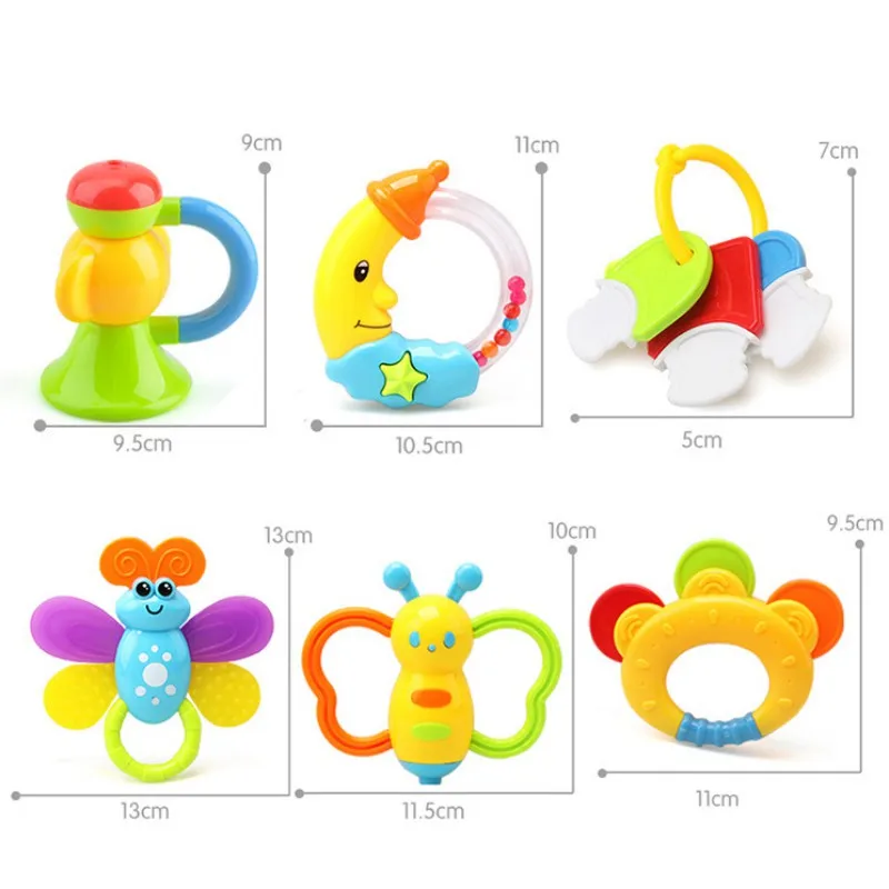Online Baru Lahir Mainan Bayi 0 1 Tahun Tua Anak anak Tangan Musik Rattle, Guar Botol Semprot Set 9 Sets spesifikasi Baru Lahir Mainan Bayi 0 1 Tahun Tua Anak anak Tangan Musik Rattle, Guar Botol Semprot Set 9 Sets