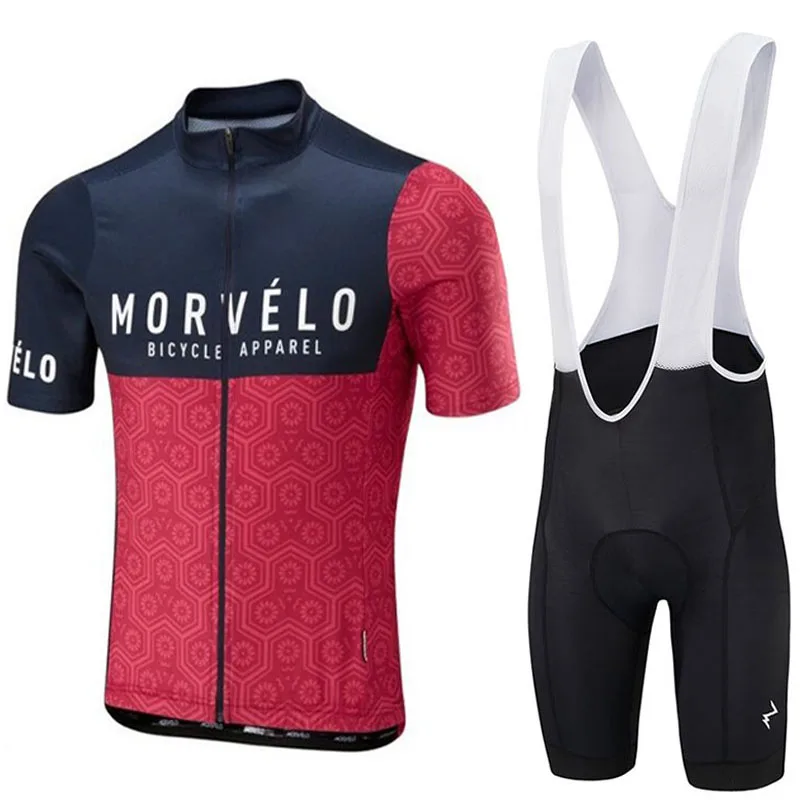 2019 MORVELO Pro Team Cycling Jersey Set Ropa Ciclismo Bicycle Cycle Clothing Mallot bike clothes Bib Shorts | Спорт и развлечения