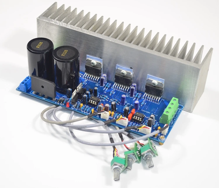 

AC24V 80W*2+100W TDA7294 tone 2.1 channel HiFi subwoofer amplifier board Finished With radiator