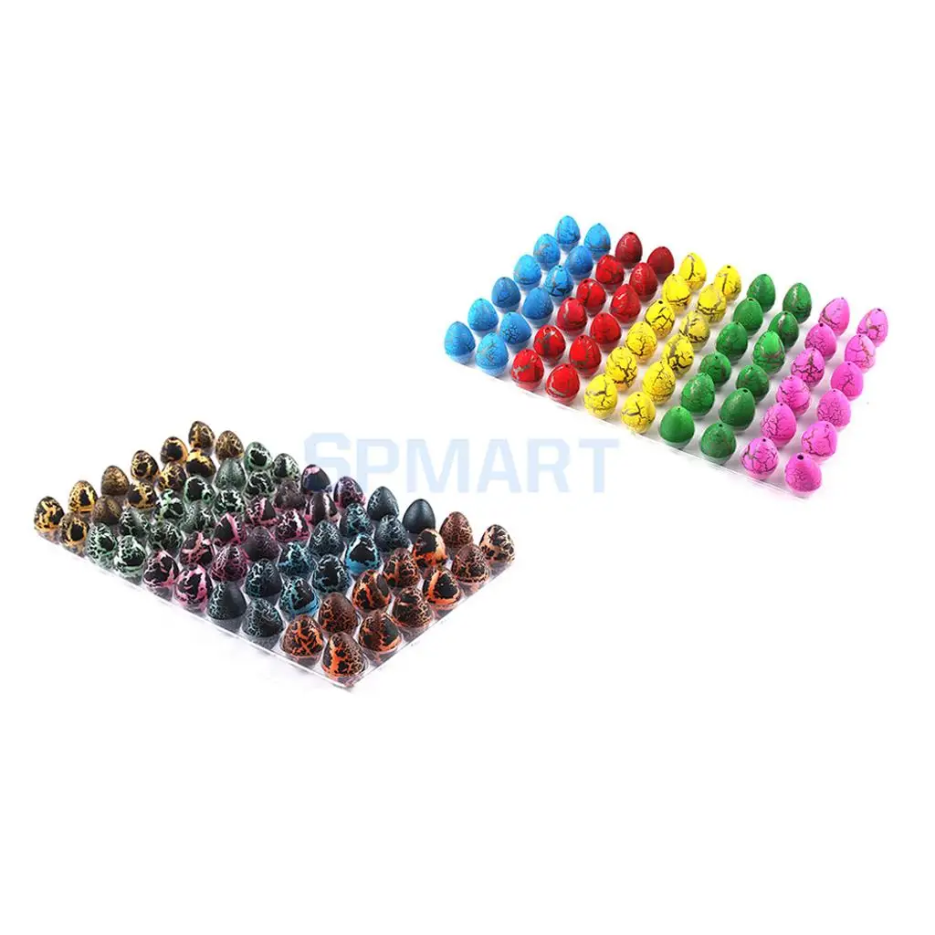 120Pcs Colorful Magic Add Water Dinosaur Hatching Dino Growing Eggs Kids Toy