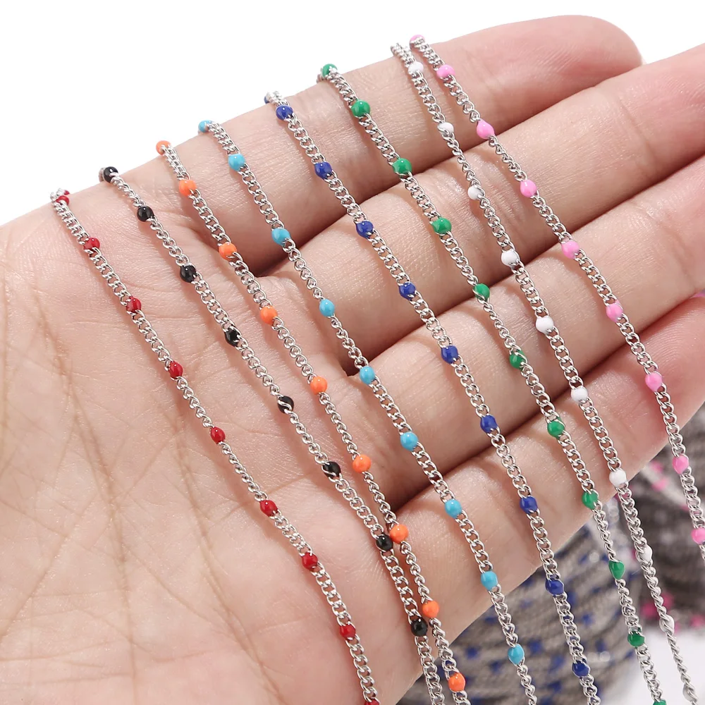 2m Stainless Steel Beaded Chain #3