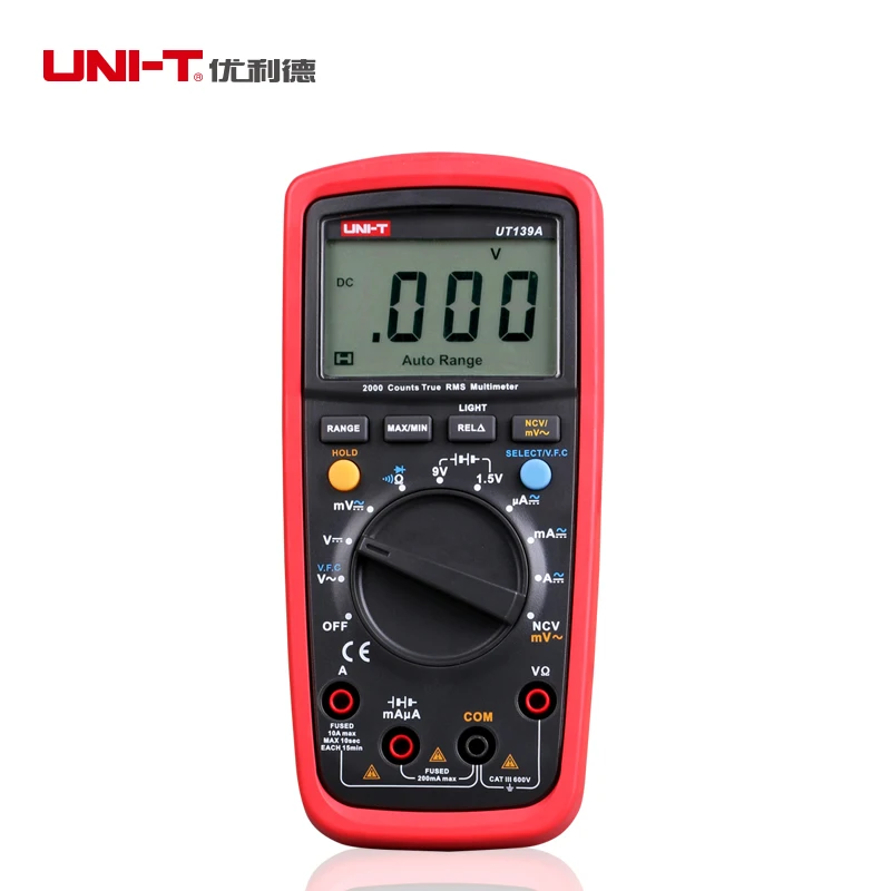 UNI T UT139A Digital Multimeters True RMS VFC Function NCV Designed AC