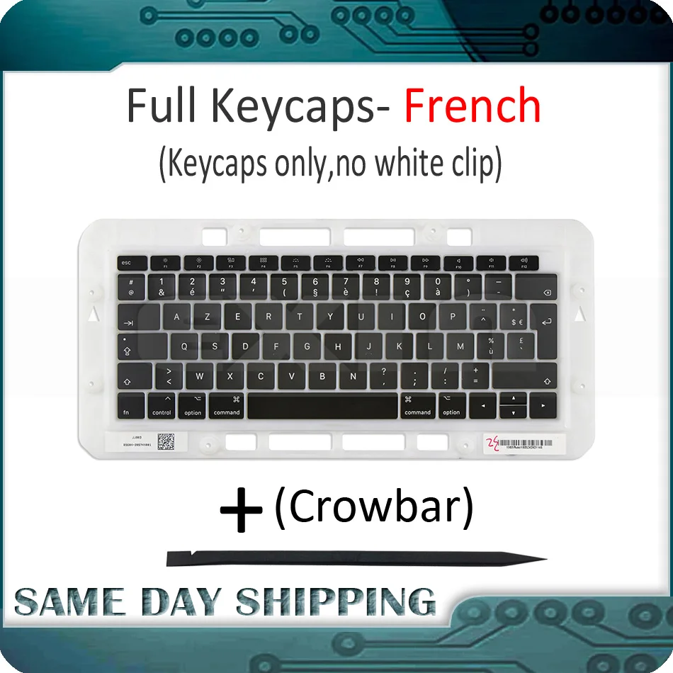 

Genuine for Macbook Air Retina 13" 13.3" A1932 Keyboard FR French AZERTY Keys Key Cap Keycaps Replace MRE82 EMC 3184 Late 2018