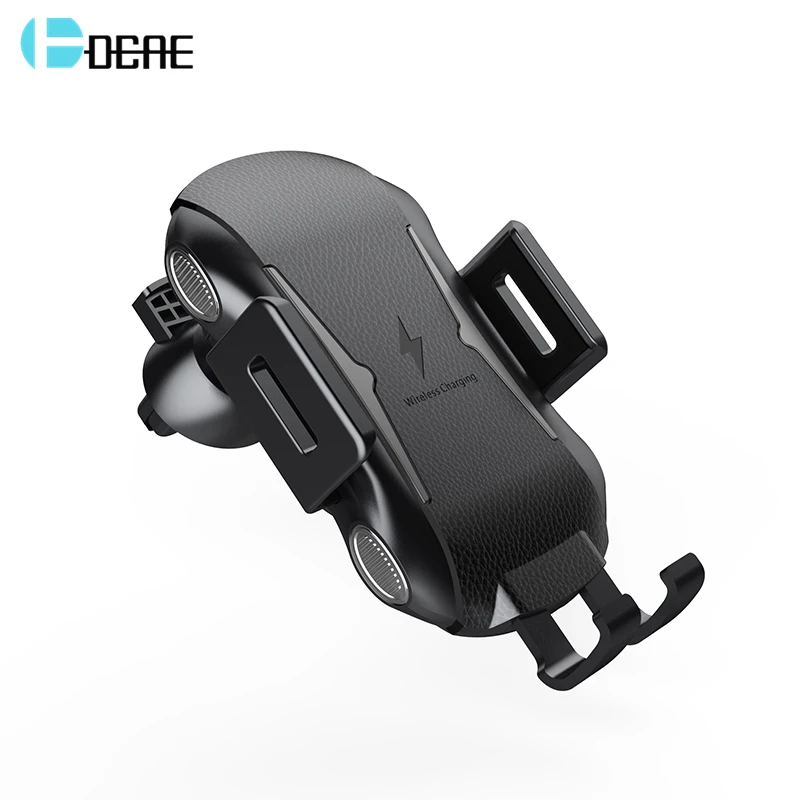 DCAE Fast Charging Qi Wireless Car Charger Automatic Clamping For iPhone XS Max XR X 8 Samsung S9 S8 Air Vent Phone Holder Mount