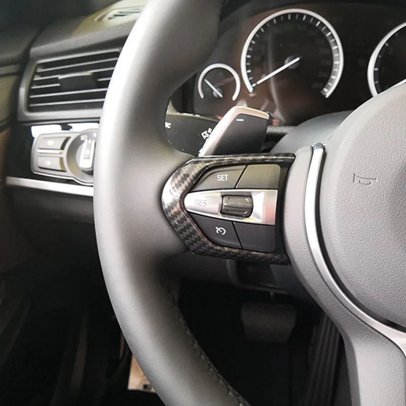 

Car Steering Wheel Button Decorative Frame Cover Trim For BMW M2 M3 M4 M5 3 Series 330i ABS 2pcs Interior Styling Decals
