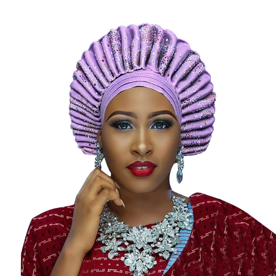 Африканские aso oke gele ipele тюрбан стиль хиджаб для свадьбы и вечерние