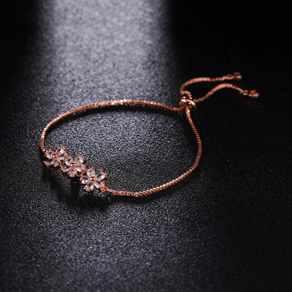 

JUWANG 2018 NEW Heart Infinity Cross Charm Bracelet For Women Girls Rose Gold/Gold / Silver Crystal Zircon Chains Gift