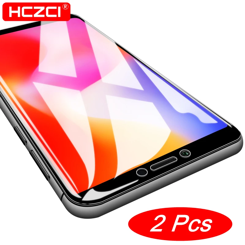 

HCZCI 2Pcs for Xiaomi Redmi S2 6A 5A 4A Note 3 6 Pro glass Screen Protector for Xiaomi Mi A2 lite Mi5 Mi4 Mi4C Tempered glass