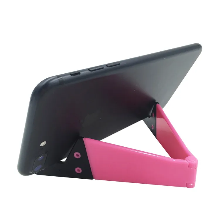 Универсальный складной держатель для мобильного телефона для iPhone X 8, подставка для планшета, Настольный держатель для iPad 9,7 Pro 10,5 Air 2/1, мини держатель для планшета - Цвет: Pink