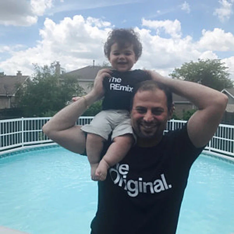 

Family Matching Outfits Fathers day Daddy Baby Kid T Shirt Cotton Print T-Shirt Tops Clothes