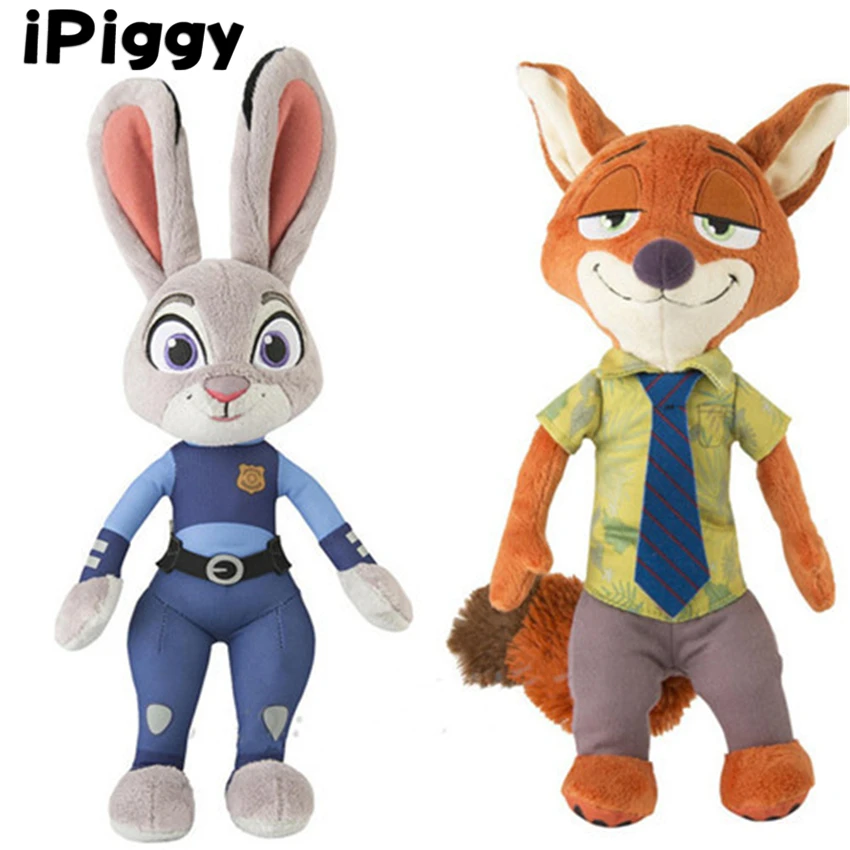 1 шт. 30 см Детские куклы плюшевые Zootopia полицейский кролик Judy лиса Ник Вайлд