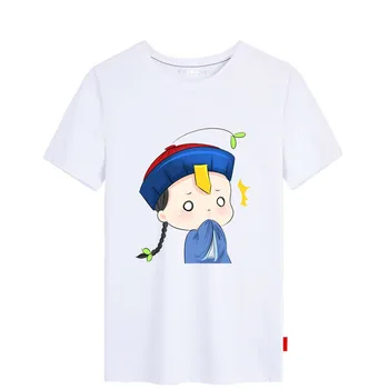

2017 New Chinese Zombie Emoticon Cotton T-shirt Summer Tshirt S-3XL in stock Unisex free shipping