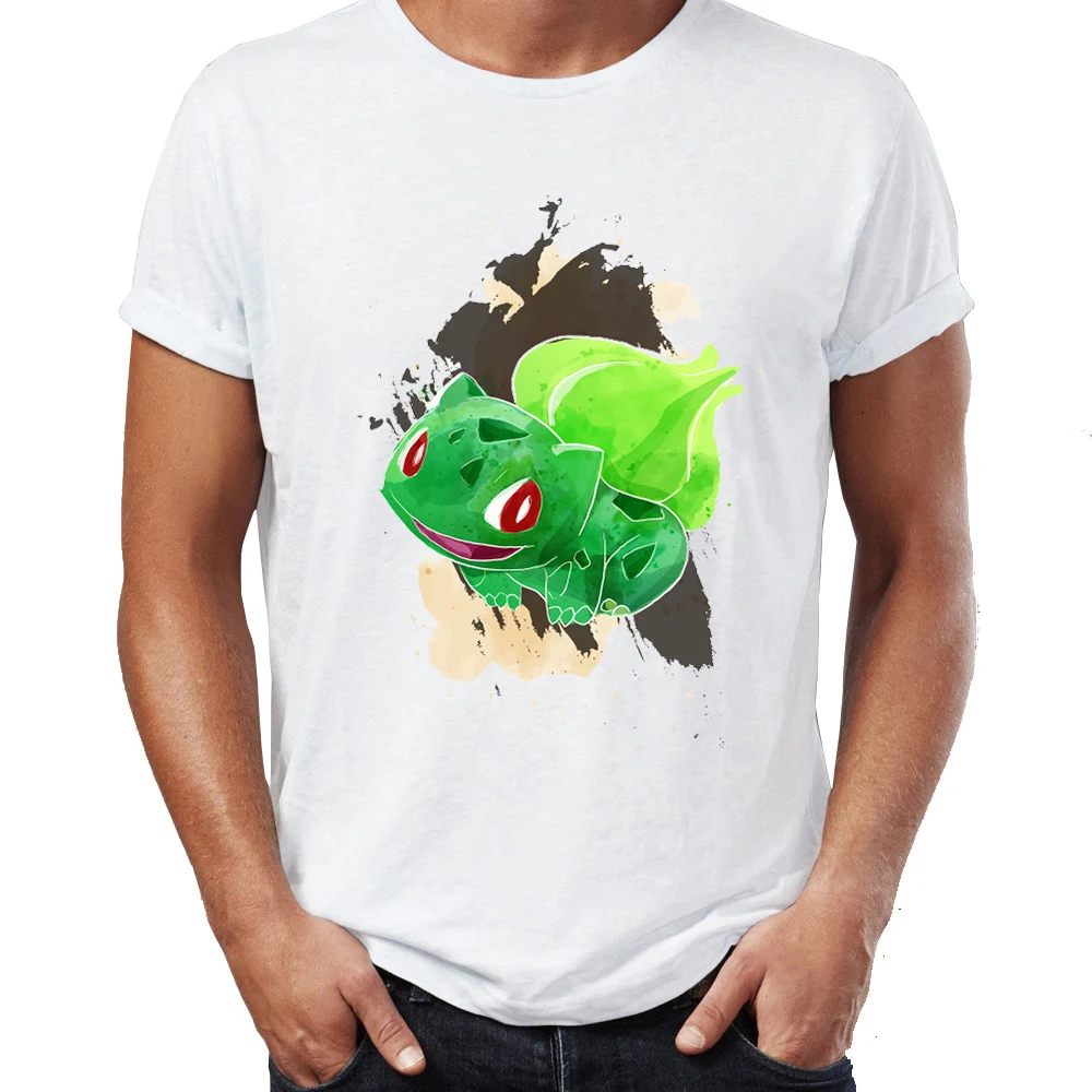 Мужская футболка Pokemon Starters Pikachu Pichu Charmander Squirtle And Bulbasaur, игровая футболка с надписью Gamer, футболки, топы, Harajuku, уличная одежда - Цвет: 3