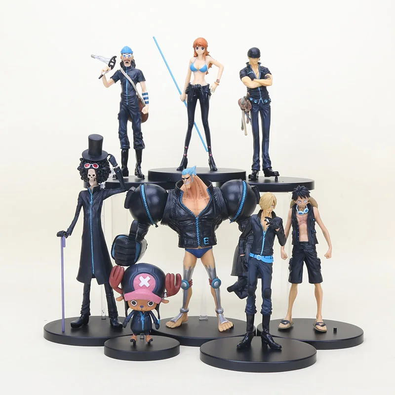 Японское аниме brinquedos figulas one piece фильм Золотая фигурка Брук нами Луффи Чоппер ПВХ экшн Коллекционная Фигурка модель игрушки