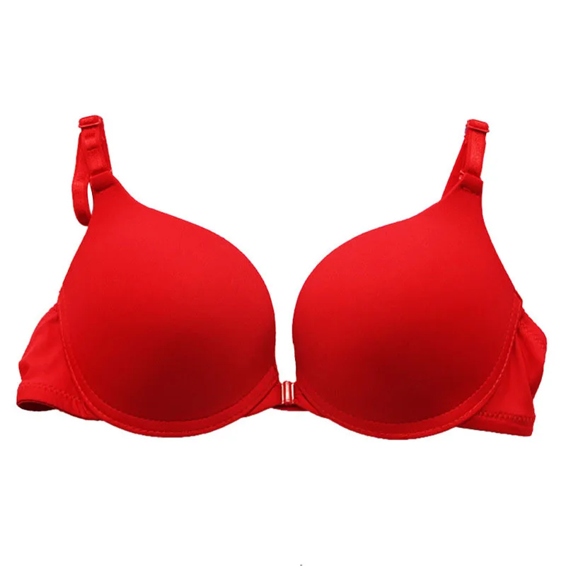 Women Girl Seamless 3/4 Cup Push Up Bra Adjustable Support Bra