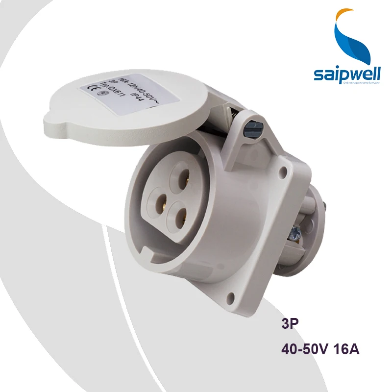 

40-50V 16A 3P Australian Electric Waterproof Socket,Low Voltage Socket,SP-611