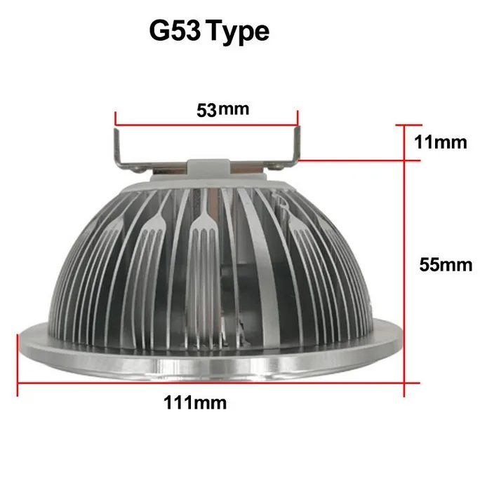 7*2 W светодиодные лампочки GU10 base/G53 14 W AR111 Светодиодный прожектор магазин освещения 1200LM AC85-240V DC12V Быстрая