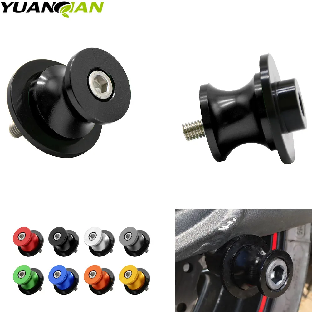 Green ATOM 8MM Rear Swingarm Spools For ZX-6R 636 19 20