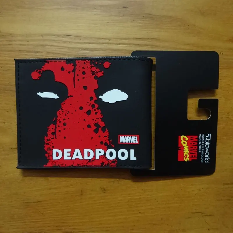 Marvel Comics дэдпул логотип кошелек мультфильм аниме Dead Pool кошелек carteira masculina доллар цена модные мужские пвх короткие кошельки