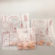 100 шт. Высокое качество портативная Упаковка Сумки хлебобулочные розетки сумка торт упаковка для тостового хлеба пекарня хозяйственная сумка