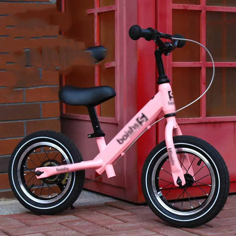 Мини-тормоз самокат баланс велосипед Безопасный большое колесо регулируемая высота двухколесный скутер для детей От 2 до 6 лет