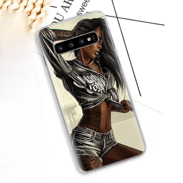 Чехол для телефона с сексуальным рукавом и татуировкой для девушек samsung Galaxy S10e S10 S8 S9 Plus S6 S7 Edge A40 A50 A70 M20 жесткий чехол-накладка - Цвет: 14
