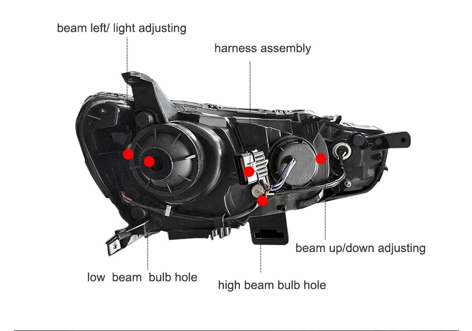 AcooSun автомобильный Стайлинг для Mitsubishi Lancer 2008- светодиодный автомобильный фонарь в сборе DRL поворотник сигнальный проектор объектив H7 H1 Plug& Play