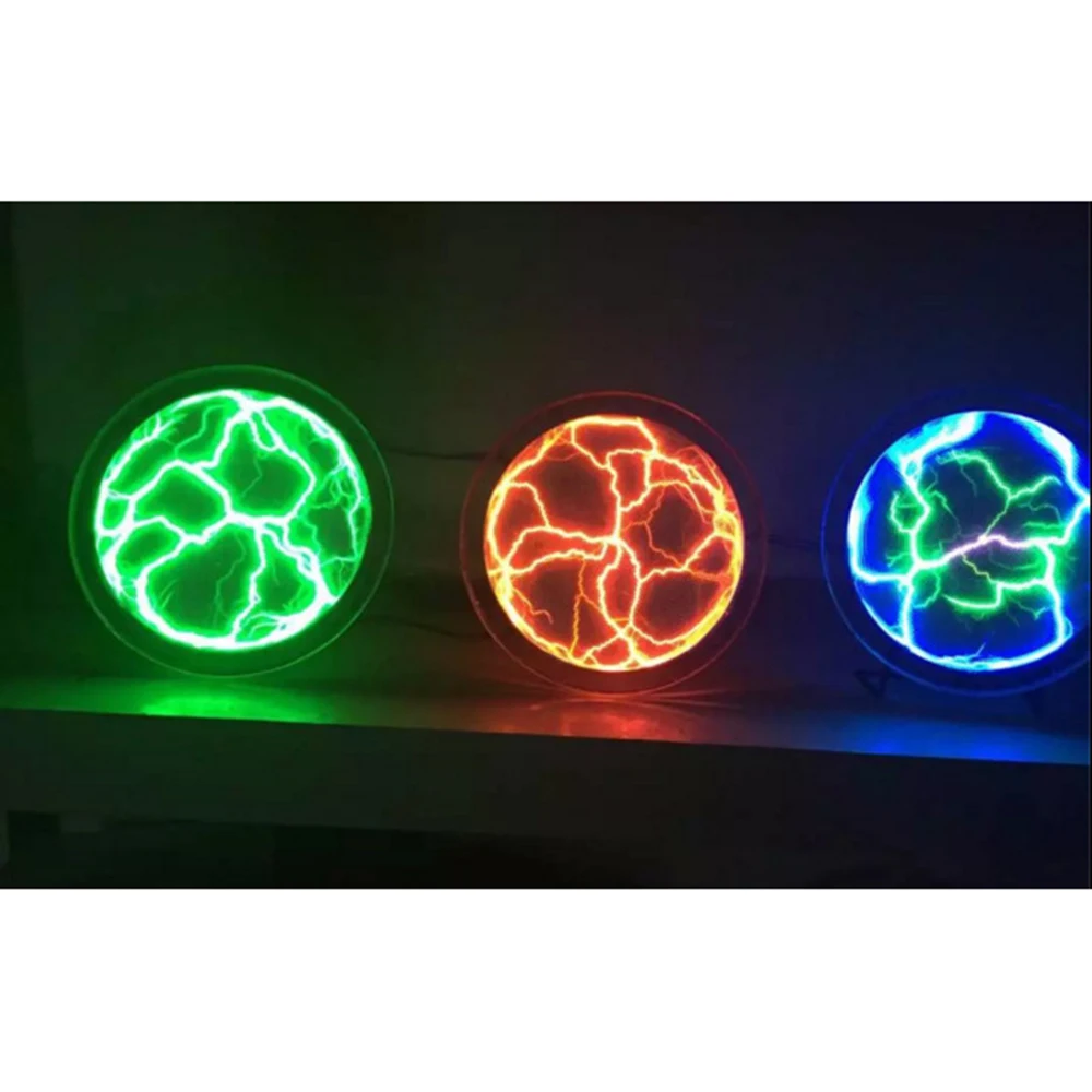 

2.5" LED Pocket Plasma Disk Light Cool Plate Lamp with Clip Sound Response for Light Show Performance Party Dress Decor