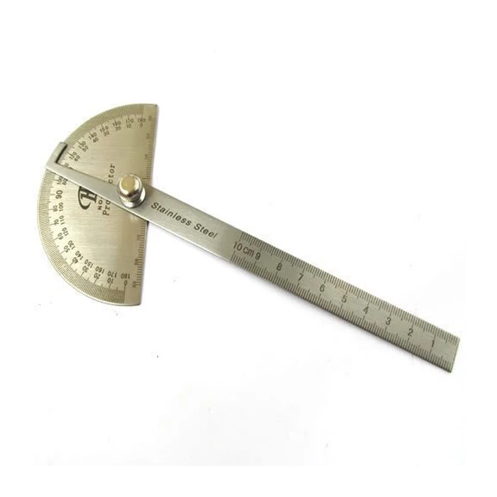 Hot New 180 degree Rotating Protractor Round Head Angle Finder