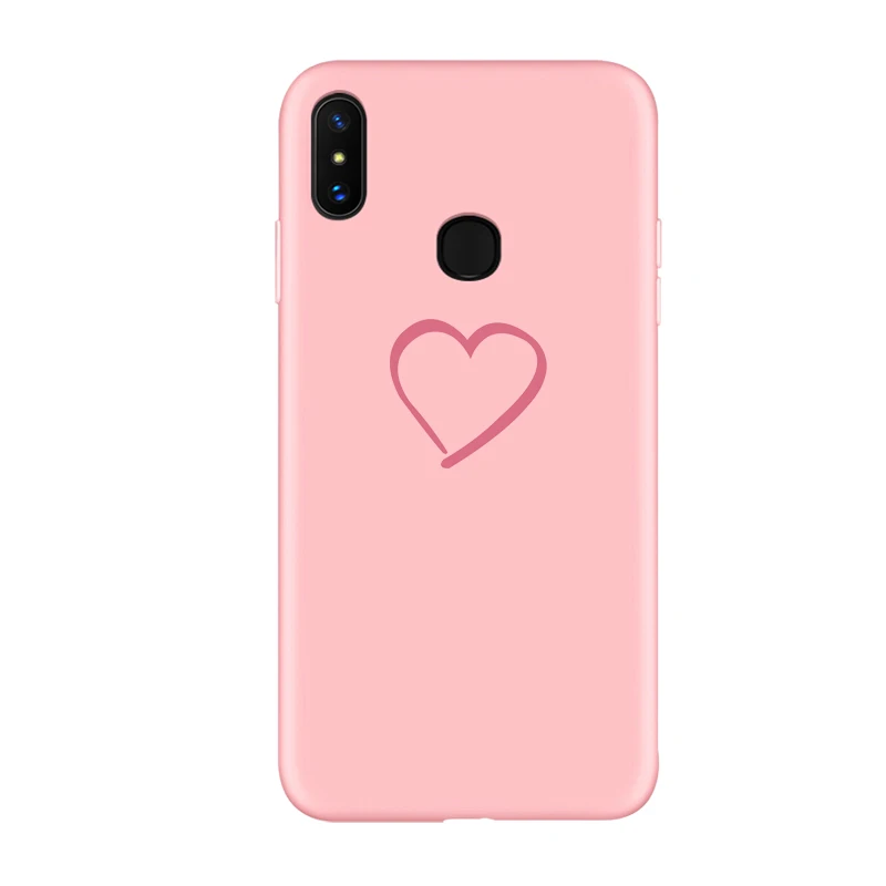 Конфеты задняя крышка чехол для samsung galaxy A50 A30 A70 A80 A10 A20 A40 A60 M10 M20 M30 M40 «любящее сердце» Простой Модный чехол для телефона - Цвет: love 2 pink case