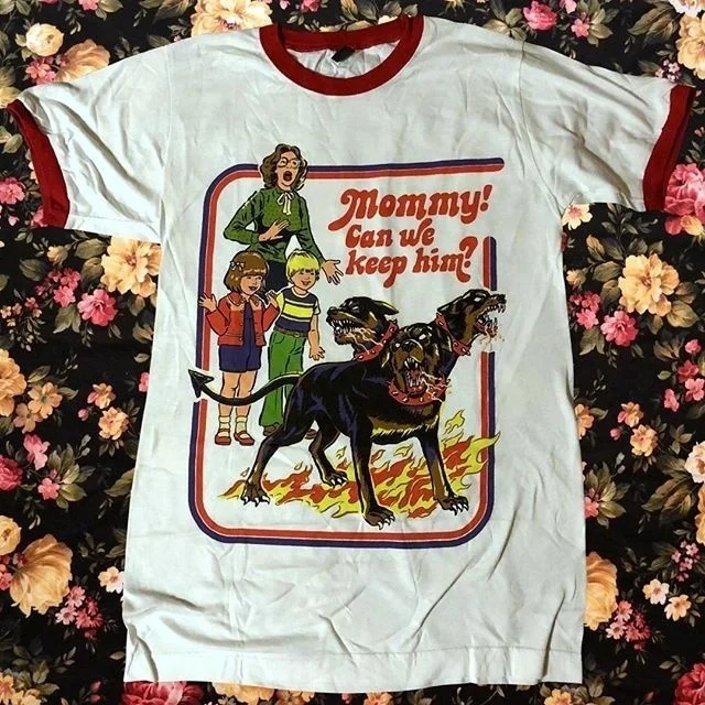 Sunfiz YF мужская женская летняя футболка Mommy Can We Stop Him Футболка с принтом модная