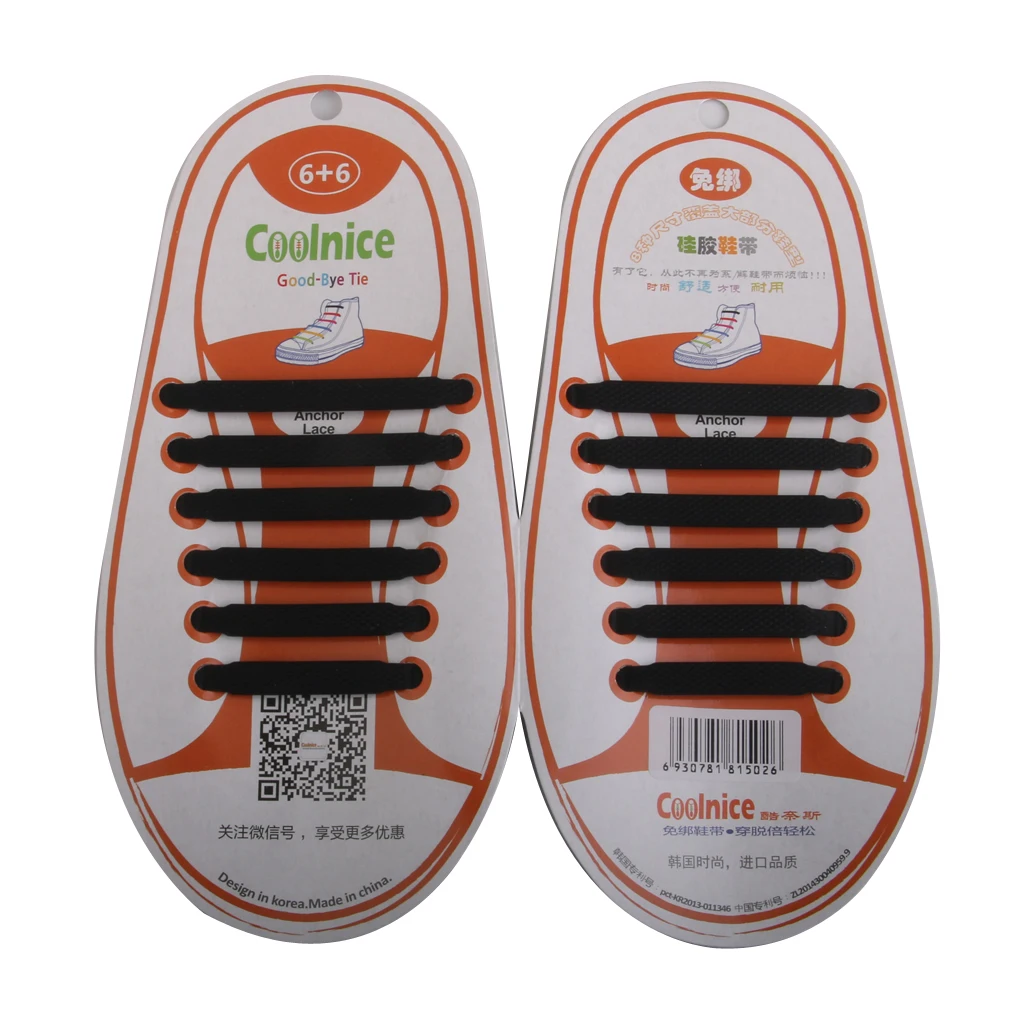12pcs/lot Kids Adults Easy No Tie Elastic Silicone Shoelaces Colorful Lacing Rubber Zapatillas Shoe Laces Shoes Accessories
