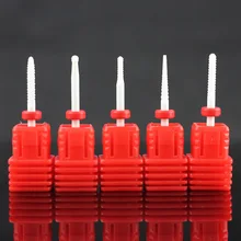 Электрический Керамика для удаления кутикул заусенцев насадка Barrel Ball Круглый бор для дизайна ногтей Маникюр Педикюр фреза