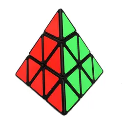 Фирменная Новинка Shengshou треугольная пирамида Пластик 98 мм 3x3x3 Скорость Магический Куб Головоломка Развивающие игрушки подарок для Для