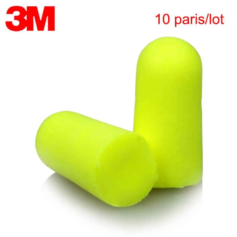 

10pairs/Pack 3M Foam Earplug Ear Protector 312-1250 Elastic Noise Reduction Wireless Ear plugs LT086