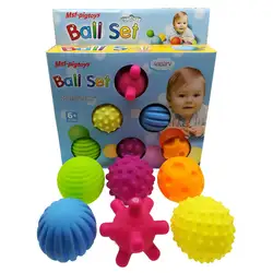 Игрушки мяч массажный частиц тактильный шар обучение маленьких детей игрушка для детей чувство обучение Фитнес мяч