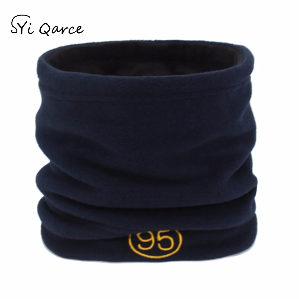 

SYi Qarce Women Winter Scarves Ring Velvet O-Scarf Shawl Snood Warp Collar Warm Hat Male Solid Fleece Scarf for Men's NW027-33