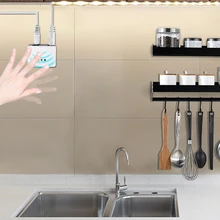 Ручная развертка датчик движения светодиодная подсветка под шкаф с регулируемой яркостью ручной волновой светодиодный ленточный светильник для спальни кухонный светильник шкаф умная лампа