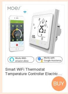 Wi Fi термостат температура контроллер ЖК дисплей сенсорный экран подсветка для электрическое отопление работает с Alexa Google дома 16A
