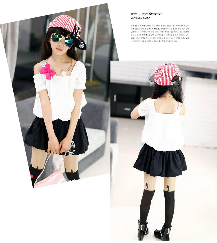 Retail Teenage Girls Off Shoulder Dress Kids Dresses Summer 2017 Tutu Patched Style Black Pink White In From Mother On Retail Teenage Girls Off Shoulder Dress Kids Dresses Summer 2017 Tutu Patched Style Black Pink White In From Mother On