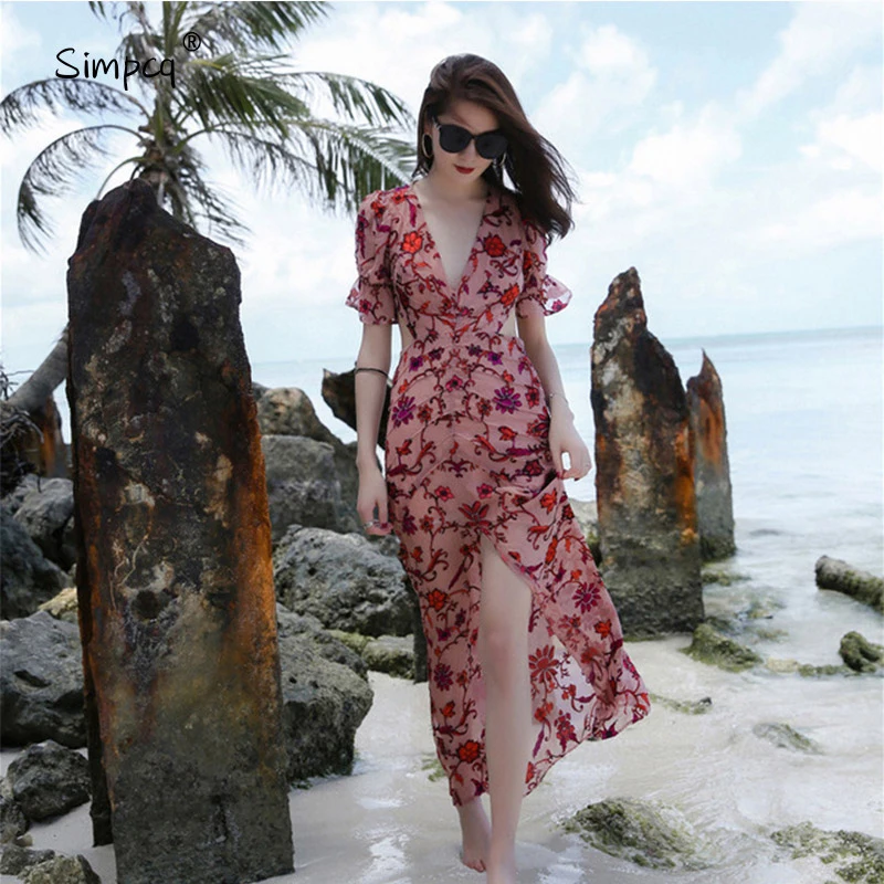 

Ukraine Vestidos De Fiesta Top Fashion New Patchwork Bohemian Women Dress Holiday Perspective Jacquard Summer Style Bohemia