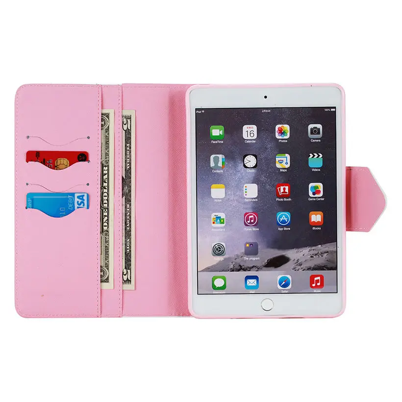 Кожаный чехол с синей бабочкой для Apple iPad air 2 mini 4 3 5 6 Pro 9 7 '' чехлы откидной