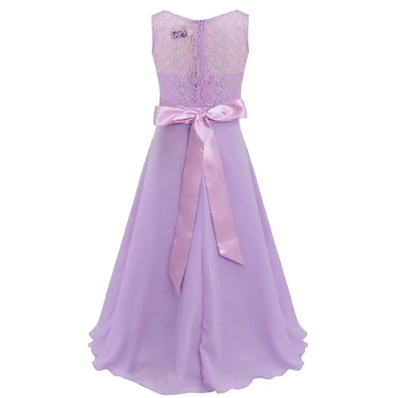 Модное кружевное платье с цветочным узором для девочек; цвет синий, розовый, красный; длинное свадебное платье для девочек; вечерние платья для детей